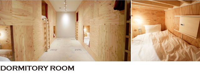 宿泊スタイル DORMITORY ROOM ドミトリールーム